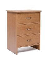 Bedside Cabinet, 3 Drawers - Negotiating in Geneva Colour