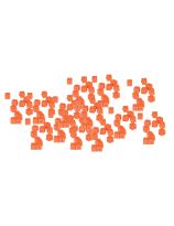 Opaque Unit Cubes, Orange - Pack of 1000