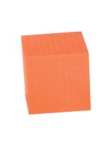 Opaque Base Ten Decimetre Cube - Orange