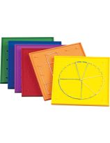 Rainbow Coloured Geoboards - Set of 6
