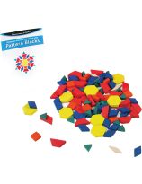 250 blocs-formes de 1 cm en plastique creux dans un bac, avec guide - Version anglaise