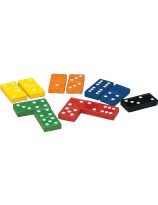 Double Six Wooden Dominoes - Colour, 168 Pieces