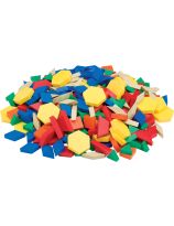 Deluxe 1 cm Plastic Pattern Blocks 