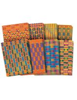 Roylco&reg; African Textile Paper - 8.5" x 11" (22 cm x 28 cm) - Set of 32