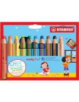 STABILO&reg; Woody 3 in 1 Pencil Set - 10 Colours