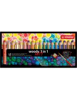 STABILO&reg; Woody 3 in 1 Arty Pencils Set - 18 Colours