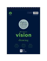 Tablette à dessin Strathmore® Vision à reliure spirale, 64 lb (104 g/m²), 23 cm x 30,5 cm (9" x 12") - 65 feuilles
