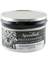 Speedball&reg; Professional&trade; Relief Ink - Supergraphic Black - 473 ml (16 oz)