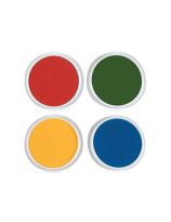 Jumbo Washable Ink Pads - Blue Yellow Red Green - Set of 4