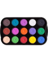 Jack Richeson&reg; Mini Temperas in Heavy Duty Black Tray - Assorted - Set of 15