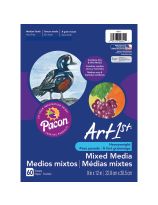 Pacon&reg; Art1st&reg; Premium Mixed Media Art Paper - 80 lb - 60 Sheets - 9" x 12" (22.9 cm x 30.5 cm)