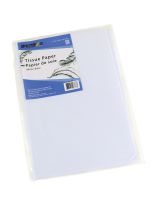 24 feuilles de papier de soie à couleur insoluble, 51 cm x 76 cm (20" x 30") - Blanc
