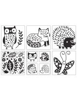 Rubbing Plates - Forest and Friends - Set of 6