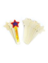Wooden Star Sticks