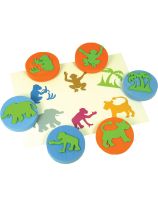 Ensemble de 6 timbres à motifs - Jungle