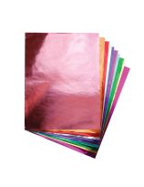 Metallic Foil Paper - 20 Sheets, 21.59 cm x 25.4 cm (8 1/2" x 10").