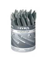 LYRA&reg; Graphite Non Water Soluble Crayons 2B 6B 9B- 11 x 1.2 cm (4 9/16" x 1/2") - Set of 24