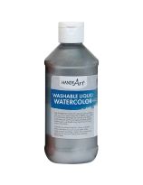 Handy Art Washable Liquid Watercolours - Metallic - Silver - 8 oz.