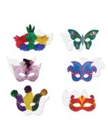 Masques de Mardi gras pré-taillés Pacon® - Paquet de 24