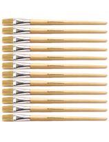 Eterna Brush 579-12 - Long Handle, Flat - Size 12 - Pack of 12