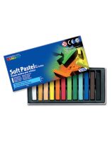 Mungyo&reg; Soft Pastels, Elementary Grade - Assorted Colours, Set of 12