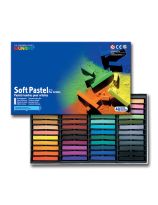 Pastels tendres Mungyo, couleurs assorties - Ensemble de 48