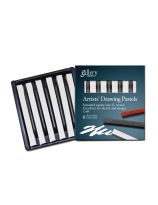 Mungyo&reg; Drawing Pastel, Conté Sticks - White, Set of 6