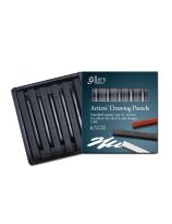 Mungyo&reg; Drawing Pastel, Conté Sticks - Black HB, Set of 6