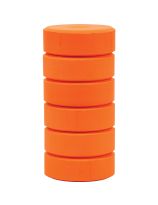 Recharge de blocs de gouache Spectrum - Paquet de 6 - Orange néon