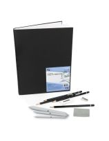 Ensemble individuel de luxe de crayons et cahier à croquis Spectrum - 22 cm x 28 cm (8,5" x 11")