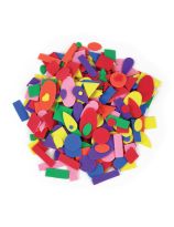 Formes en mousse amusantes aux couleurs assorties - 360 pièces - Formes géométriques