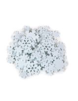 Fun Foam Shapes: White Snowflakes – Assorted Sizes, 64 pieces
