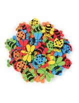 Fun Self-Adhesive Foam Shapes: Insects – Assorted Colours, 72 Pieces