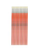 Spectrum White Hog Brush: Series 3332 - Round, Domed - Size 6 - Pack of 12