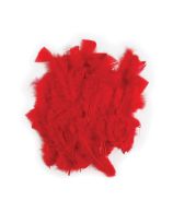 Plumes décoratives, 14 g - Rouge