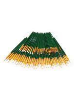 Spectrum Flat White Taklon Brushes - Assorted Sizes - Set of 84