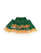 Spectrum Round White Taklon Brushes - Assorted Sizes - Set of 84