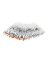 Ensemble de 144 pinceaux ronds Spectrum en taklon doré, à manche court - Tailles variées