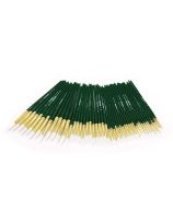 Spectrum Assorted Fine White Taklon Brushes - Sizes 6, 10, 5/0, 2 - Set of 48