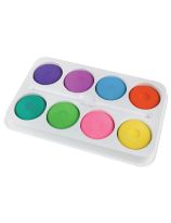 Bright Tempera Cakes with Paint Blocks Tray - Set of 8