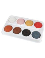 Ensemble de 8 blocs de gouache et plateau à 8 cavités – Couleurs multiculturelles