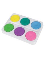 Bright Tempera Cake Set with Paint Blocks Tray - Set of 6