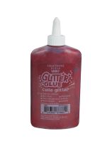 Craftistiq by Leeho Glitter Glue – 236mL (8.3oz) - Red