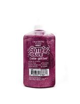 Craftistiq by Leeho Glitter Glue – 236mL (8.3oz) - Pink