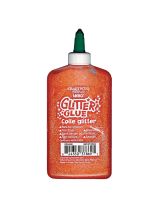 Craftistiq by Leeho Glitter Glue – 236mL (8.3oz) - Orange