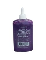 Craftistiq by Leeho Glitter Glue – 236mL (8.3oz) - Purple