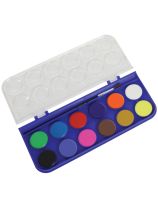 Ensemble d’aquarelle lavable, 12 couleurs - Paquet de 72