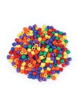 Assortiment de 250 perles pony de 12 mm x 12 mm (½'' x ½'')