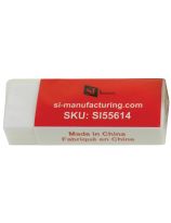 SI Manufacturing White Vinyl Eraser - Pack of 30