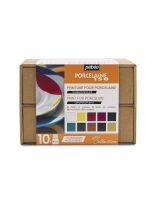 Ensemble de 10 pots de peinture Pébéo Porcelaine 150 - 45 ml